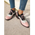 cheap Women&#039;s Flats-Women&#039;s Retro Pink and Black Oxford Shoes – Patent Faux Leather Lace-Up Brogues for Vintage Casual Style and Fashionable Outings