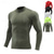 cheap Men&#039;s Running Tee &amp; Tank Tops-Men&#039;s Running T-Shirt Compression Shirt Long Sleeve Tee Tshirt Casual Athleisure Fall High Neck Breathable Quick Dry Gym Workout Running Walking Sportswear Activewear Solid Colored fluorescent green