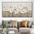 cheap Landscape Paintings-Oil painting handpainted 3D Floral Painting handmade Palette Knife flowers oil painting wall art Large 3D white Textured PaintingModern Decorative Paintings Impressionism Abstract white oil painting