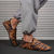 cheap Men&#039;s Slip-ons &amp; Loafers-Men&#039;s Tiger Print Fleece-Lined Indoor Slippers – Cozy Warm Animal Pattern House Shoes with Non-Slip Soles