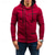 economico felpe con cappuccio da uomo di base-Per uomo Felpa con cappuccio e zip Felpa con cappuccio a zip intera Felpa con cappuccio in pile Nero Bianco Vino Cammello Grigio scuro Con cappuccio Color Block Zip Up Collage Sportivo Giornaliero
