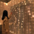 preiswerte Stecker Lichterketten-3 x 3 m lange Lichterkette, 300 LEDs, 31 V, warmweiß, 8 Modi, sicher für Weihnachts-, Hochzeits- und Gartendekorationsbeleuchtung