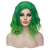 voordelige Synthetische trendy pruiken-pruik zijscheiding kort krullend golvend bob pruik haar pruiken synthetisch cosplay kostuum feest pruiken