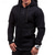 economico felpe con cappuccio da uomo di base-Per uomo Felpa con cappuccio a zip intera Felpa con cappuccio e zip Nero Vino Blu marino Grigio chiaro Grigio scuro Con Cappuccio Semplice Con zip Patchwork Tasca Sport &amp; Outdoor Quotidiano Ferie