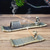 cheap Statues-Vintage Gingerbread for Man Incense Burner - Alloy Boat Design for Sandalwood &amp; Agarwood, Perfect for Home Decor &amp; Sleep Aid