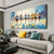 cheap Landscape Paintings-Handmade Original MarathonSports Oil Painting On Canvas Abstract Running Sport Wall Art for Home Decor With Stretched FrameWithout Inner Frame Painting