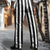 cheap Loose-Men&#039;s Striped Dress Pants Mid Waist Business Casual Formal Dailywear Zipper Pocket Summer Spring Fall 3D Print Black