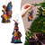 abordables Décorations d&amp;#39;arbre de Noël-ornement de Noël en acrylique 2D imprimé à plat porte-clés, ornement en acrylique en option et accessoires de rétroviseur de voiture pack de cadeaux commémoratifs