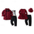 cheap Boy&#039;s Formal Suit-2 Pieces Ring Bearer Suit Kid&#039;s Unisex Kids Shirt &amp; Pants T-shirt &amp; Legging Formal Party Daily Basic Gentle Plaid Wine Red Cotton