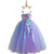cheap Fairytale Theme Dresses-Kids Girls&#039; Cosplay Dress Party Dress Color Block Sleeveless Performance Christmas Backless Patchwork Beautiful Sweet Polyester Maxi Party Dress Swing Dress A Line Dress Summer 4-12 Years Blue Purple