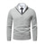 preiswerte Herrenpullover-Herren Pullover Kleid Pullover Gerippt Stricken Cropped Zip Strick Feste Farbe Ständer Stilvoll Basic Outdoor Täglich Bekleidung Herbst Winter Schwarz Königliches Blau S M L