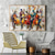 cheap People Paintings-Music oil painting handmade Abstract Arthritis Paintings On Canvas handpainted Rich Textured Acrylic oil Painting Modern music paintings Wall Art Hand Painted Artwork for Living Room Wall Decor