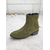 abordables Bottines-bottines décontractées en faux daim pour femmes avec fermeture éclair latérale et talons bas - bottines vintage confortables à porter au quotidien