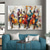 cheap People Paintings-Music oil painting handmade Abstract Arthritis Paintings On Canvas handpainted Rich Textured Acrylic oil Painting Modern music paintings Wall Art Hand Painted Artwork for Living Room Wall Decor