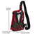 cheap Men&#039;s Bags-Christmas-Themed Crossbody Sling Bag with Tuxedo and Holiday Wreath Print – Festive and Unique Shoulder Bag for Holiday Parties and Travel