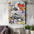abordables art de rue-peinture d&#039;art monopole toile faite à la main graffiti mignon amour peinture toile art mural peinture pop art toile faite à la main rue graffiti art peinture pop art décoration murale