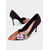 cheap Kitten Heels-Women&#039;s Floral Print Satin Stiletto Heels – Elegant Pointed Toe High Heels for Formal Occasions and Parties
