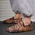 cheap Men&#039;s Slip-ons &amp; Loafers-Men&#039;s Tiger Print Fleece-Lined Indoor Slippers – Cozy Warm Animal Pattern House Shoes with Non-Slip Soles