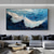 cheap Landscape Paintings-Handmade 3D Ocean oil painting handmade Wall Art Blue Huge Wave Oil Painting On Canvas Handpainted Sea Waves 3D Textured Abstract Painting Beach Landscape Sky oil painting for Living Room bedroom