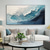 cheap Landscape Paintings-Mintura Handmade 3D Sea Wave Oil Paintings On Canvas Wall Art Decoration Modern Abstract Picture For Home Decor Rolled Frameless Unstretched Painting
