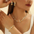 cheap Jewelry Sets-Bridal Jewelry Sets Three-piece Suit Zircon Rhinestone 1 Necklace Earrings Bracelets Women&#039;s Elegant Vintage Holiday Cute Vintage Style Heart Precious irregular Jewelry Set For Wedding Party Party
