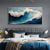 cheap Landscape Paintings-Handmade 3D Ocean oil painting handmade Wall Art Blue Huge Wave Oil Painting On Canvas Handpainted Sea Waves 3D Textured Abstract Painting Beach Landscape Sky oil painting for Living Room bedroom