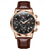 cheap Quartz Watches-New Olevs Olevs Brand Hand Men&#039;S Belt Business Watch Luminous Moon Phase Chronograph Calendar Multifunctional Sports Watch Simple Waterproof Leisure Men&#039;S Wristwatch