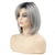 cheap Older Wigs-Short Grey Wigs for Women Bob Wig Natural Straight Wig Side Part Hair for Daily Party Cosplay