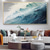 abordables Peintures paysages-peinture à l'huile verte faite à la main peinture à l'huile abstraite 3D peinte à la main peinture à l'huile murale moderne abstraite vague verte peinture sur toile décoration de la maison décor