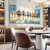cheap Landscape Paintings-Handmade Original MarathonSports Oil Painting On Canvas Abstract Running Sport Wall Art for Home Decor With Stretched FrameWithout Inner Frame Painting
