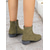 abordables Bottines-bottines décontractées en faux daim pour femmes avec fermeture éclair latérale et talons bas - bottines vintage confortables à porter au quotidien