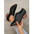 economico Scarpe oxford da donna-scarpe oxford stringate in similpelle nera da donna con tacco a blocco - scarpe eleganti casual per tutti i giorni e per l&#039;ufficio