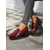 cheap Women&#039;s Slip-Ons &amp; Loafers-Women&#039;s Vintage Patent Leather Loafers with Fringe Detail and Block Heel – Comfortable Casual Shoes for Daily Wear