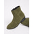 abordables Bottines-bottines décontractées en faux daim pour femmes avec fermeture éclair latérale et talons bas - bottines vintage confortables à porter au quotidien