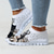cheap Women&#039;s Sneakers-Women&#039;s Cute Cat Print Sneakers – Cozy Slip-On Shoes with Adorable Kitten Design for Everyday Casual Wear