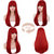 abordables Pelucas sintéticas de moda-Peluca con flequillo, pelucas largas y rectas para mujer, cabello de aspecto natural, peluca sintética resistente al calor para mujer, para fiesta diaria, pelucas para fiesta de Navidad
