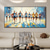 cheap Landscape Paintings-Handmade Original MarathonSports Oil Painting On Canvas Abstract Running Sport Wall Art for Home Decor With Stretched FrameWithout Inner Frame Painting
