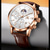 cheap Quartz Watches-New Olevs Olevs Brand Hand Men&#039;S Belt Business Watch Luminous Moon Phase Chronograph Calendar Multifunctional Sports Watch Simple Waterproof Leisure Men&#039;S Wristwatch