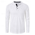 abordables T-shirts décontractés pour hommes-Homme T shirt Tee Chemise Henley gaufrée Chemise Henley Shirt T-shirt Chemise à manches longues Plein Henley Plein Air Vacances manche longue Vêtement Tenue Polyester Mode Design basique