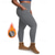 cheap Yoga Leggings &amp; Tights-Women&#039;s Yoga Pants Yoga Leggings Fleece Lined Leggings with Phone Pocket High Waist Yoga Gym Workout Pilates Tights Dark Grey Black Burgundy Fleece Spandex Fall Winter Plus Size Sports Activewear
