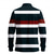 preiswerte Rugby-Polo für Herren-Herren Gestreift Rugby-Poloshirts Langarm Polo-Shirts Kragen Business-Casual Outdoor Formell Straße Alltagskleidung 3D-Druck Knöpfe Frühling Herbst Winter Rote Braun