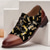 cheap Jacquard shoes-Men&#039;s Vintage Lace-Up Oxford Shoes - Black with Dragonfly Jacquard Fabric, Brown Faux Leather Toe Cap and Heel, Ideal for Casual and Retro Styles