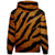 billiga 3d hoodies för män-Herr Tiger Huvtröja Huvtröjor Tröja Huvtröja Långärmad Huvtröja Huva Dagligen 3D-tryck Utomhussport Semester Streetwear Orange Mönster Framficka Vår &amp; Höst Designer