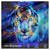 cheap Animal Print-Men&#039;s Tiger Fleece Hoodie Hoodies Hoodie Long Sleeve Hooded Sweatshirt Hooded Bohemia 3D Print Party Vacation Streetwear Blue Purple Drawstring Fall Winter Designer
