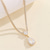 cheap Necklaces-Pendant Necklace Rhinestones Women&#039;s Elegant Sweet Classic Heart Wedding Drops Heart Shape Necklace For Wedding Party Valentine&#039;s Day