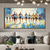 cheap Landscape Paintings-Handmade Original MarathonSports Oil Painting On Canvas Abstract Running Sport Wall Art for Home Decor With Stretched FrameWithout Inner Frame Painting
