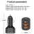 cheap Car Charger-USB C Car Charger PD Car Charger Adapter 3 Ports Mini USB Car Charger 30W Fast Charging Car Adapter