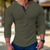 abordables T-shirts décontractés pour hommes-Homme T shirt Tee Chemise Henley gaufrée Chemise Henley Shirt T-shirt Chemise à manches longues Plein Henley Plein Air Vacances manche longue Vêtement Tenue Polyester Mode Design basique