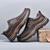 cheap Semi-Formal-Men&#039;s Brown Faux Leather Hiking Shoes with Lace-Up Closure - Comfortable and Durable Perfect for Outdoor Adventures