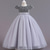 abordables Vestidos con estampado floral-Vestido de Niña Florista niños Chica vestido de princesa Rendimiento Boda Fiesta Elegante Hermosa Lentejuelas Malla Color sólido Manga Corta Cuello Barco Rosa Rojo 4 años +